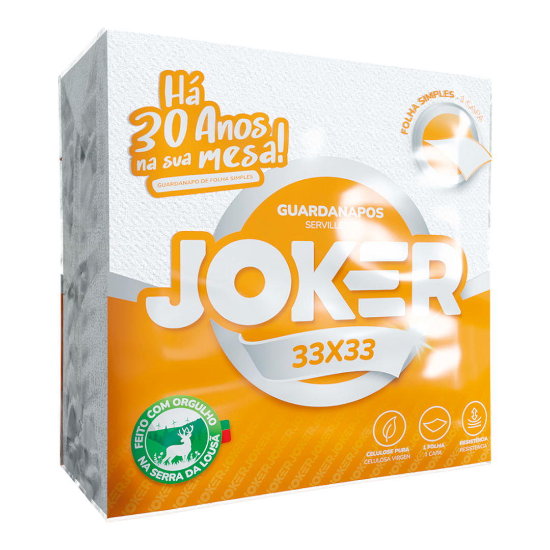 Guardanapo Joker 33x33 Folha Simples