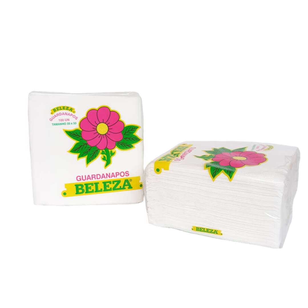 Guardanapos 33x33 Folha Simples BELEZA