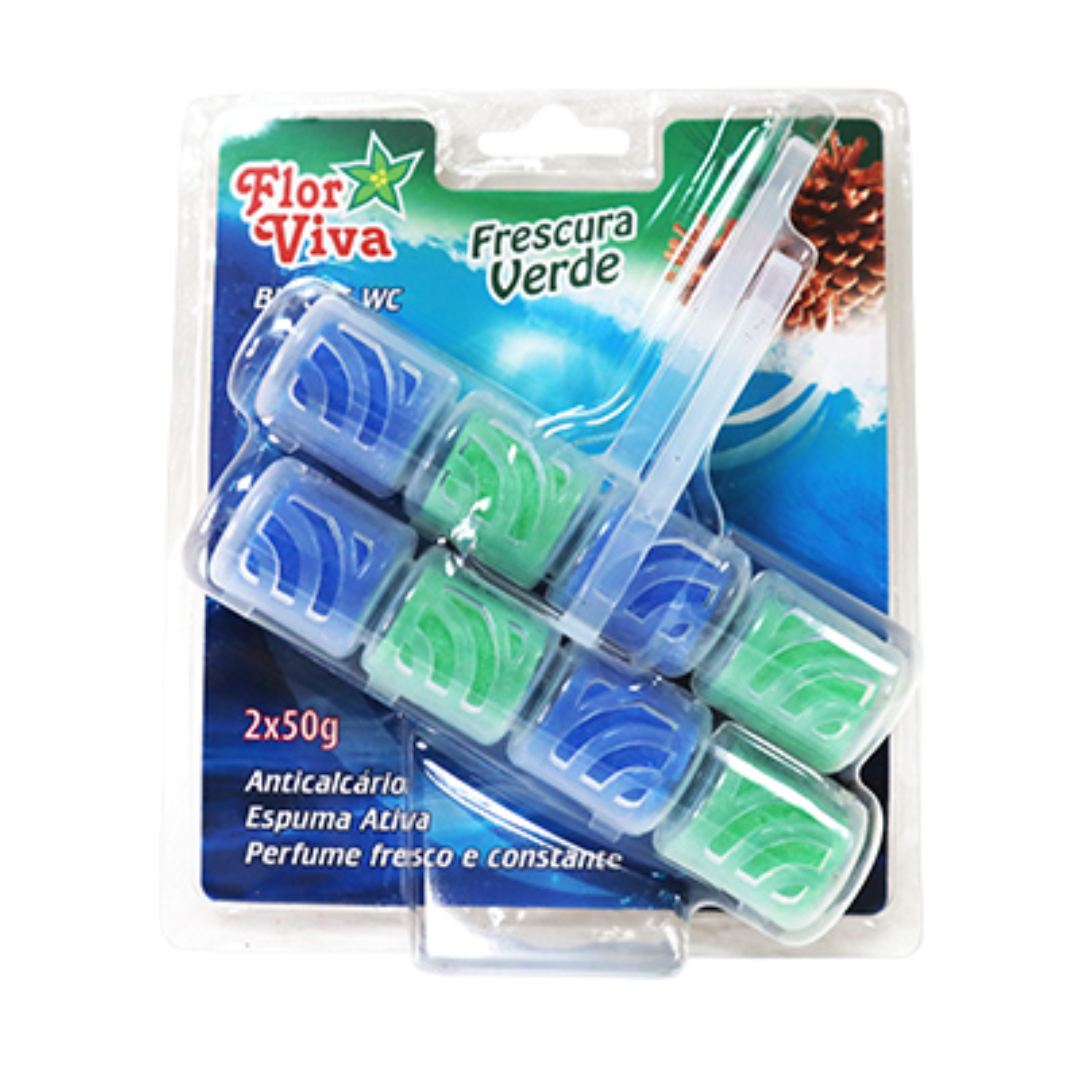 Bloco WC 4 Cilindros Frescura Verde x2