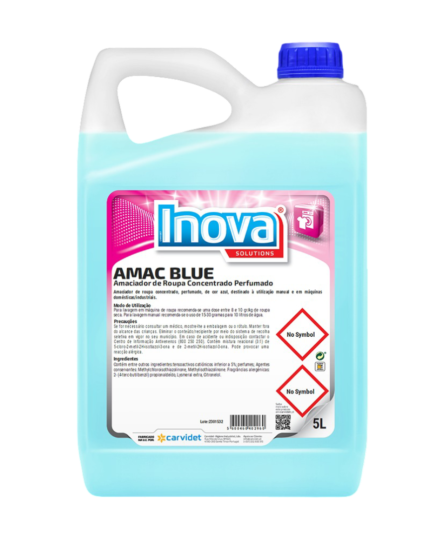 AMAC BLUE – Amaciador de Roupa Concentrado Perfumado