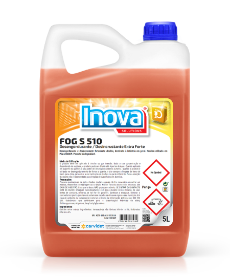 FOG S 510 – Desengordurante / Desincrustante / Extra forte 5L