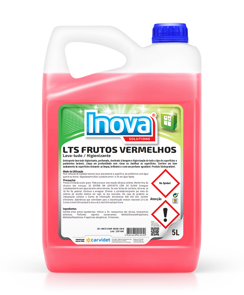 Lava Tudo Frutos Vermelhos 5L Inova