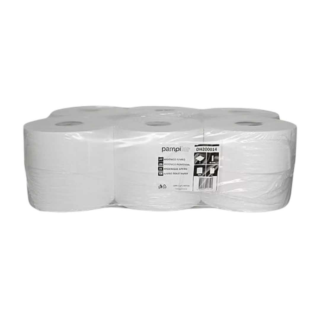 Papel Higiénico (Jumbo) 180mts 2Fls  (12un)