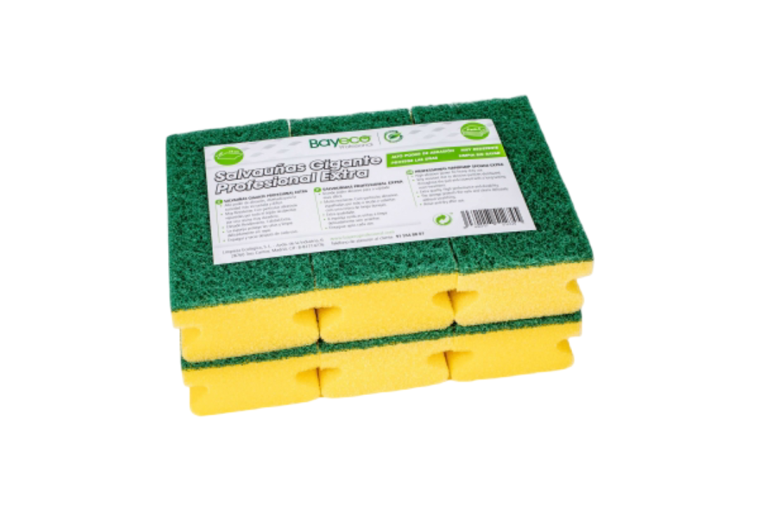 Salva-unhas + Esfregão Verde Extra (6 Unidades)