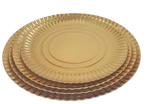 Prato em Papel Dourado